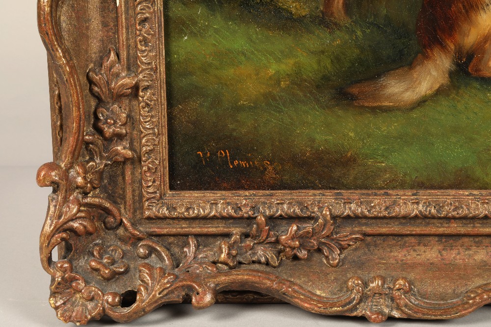 Robert Cleminson (British 1844-1903) Gilt framed oil on canvas, Signed lower left, Relined Two gun - Image 3 of 4