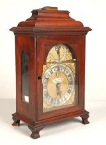18th century Joseph Smith of Chester Mahogany bracket clock, 48 cm high