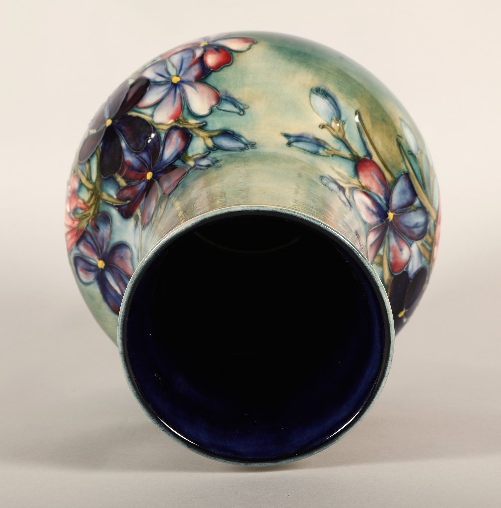 Moorcroft pottery vase, decorated in the Spring flowers pattern, impressed marks, signed in blue, - Image 11 of 11