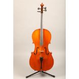 German Cello by Conrad A Gotz, 1974. Labelled Conrad A Gotz, 1974 Mod Nr 434, Gotz W Germany 6086,