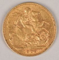 Edward VII gold sovereign 1909.