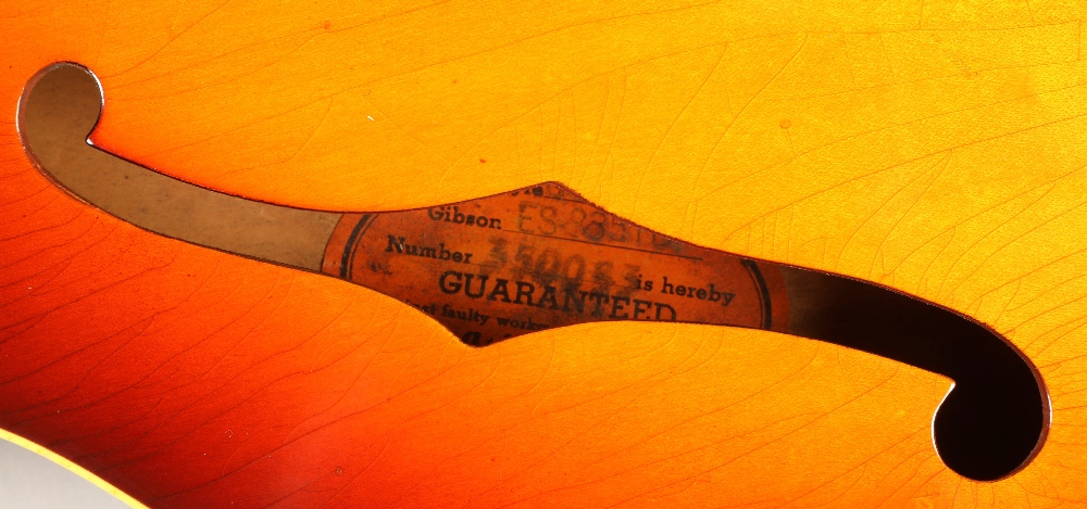 Gibson ES-335 TD guitar, circa 1965, stamped on the back of the headstock 350035, with further - Image 9 of 11