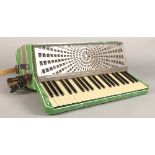 Settimio Soprani accordion, circa 1930, with green lacquer