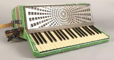 Settimio Soprani accordion, circa 1930, with green lacquer