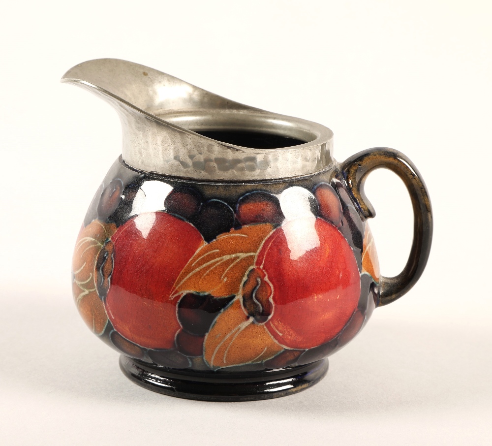 Moorcroft pottery Tudric pewter three piece tea service, pomegranate pattern designed by William - Image 10 of 22