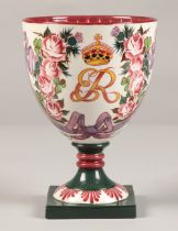 Wemyss Queen Elizabeth The Queen Mother Centenary Goblet (1880-1980) by Royal Doulton, with