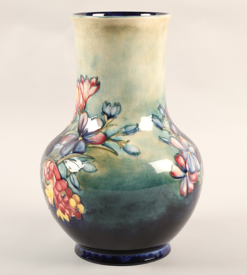 Moorcroft pottery vase, decorated in the Spring flowers pattern, impressed marks, signed in blue, - Image 2 of 11
