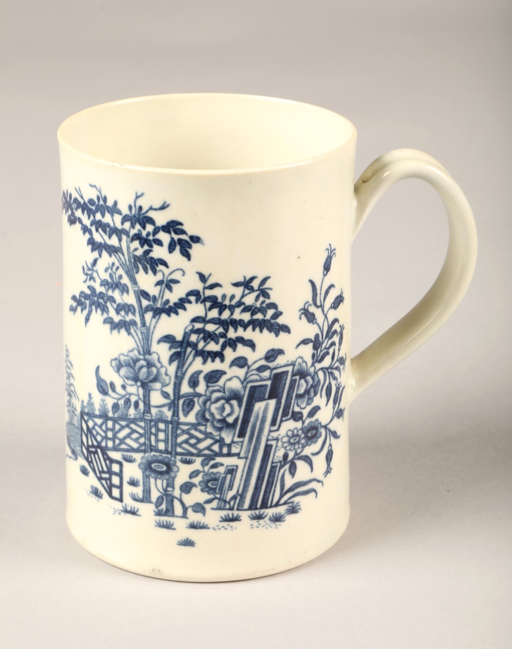 18th century Worcester Plantation pattern tankard height 12cm. - Image 13 of 16