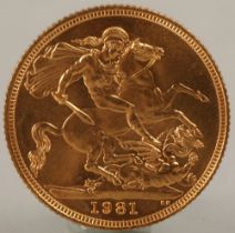 1981 gold sovereign.