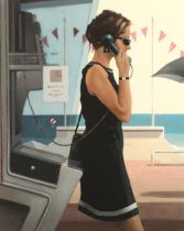 Jack Vettriano OBE  (Scottish born 1951), framed limited edition print, signed lower right , "Her