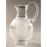 Lalique Langeais Pitcher, etched Lalique France to the base, 22 cm high, in Lalique box
