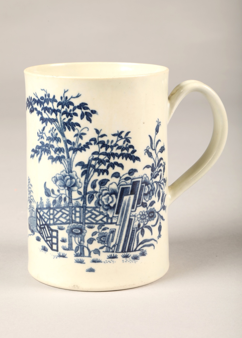 18th century Worcester Plantation pattern tankard height 12cm. - Image 12 of 16
