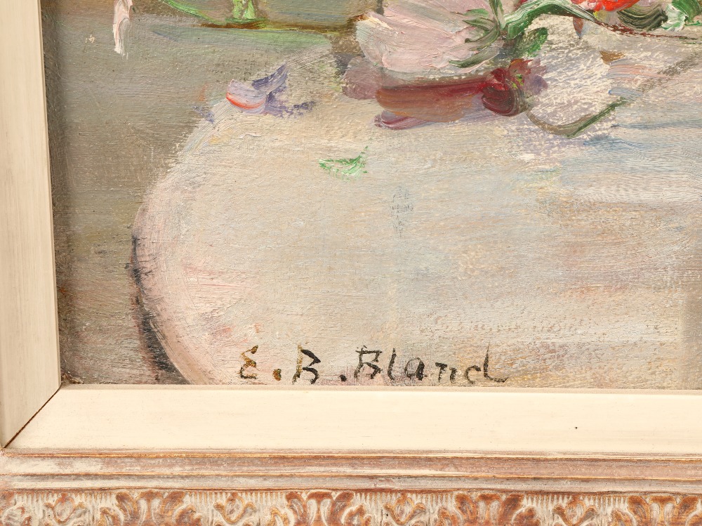 Emily Beatrice Bland  N.E.A.C. (1864 - 1951) Framed oil on canvas - signed 'A Summer Bouquet - - Image 3 of 6