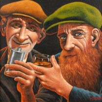 Graham McKean (Scottish born 1962) ARR, framed oil on canvas, signed lower right "Whisky
