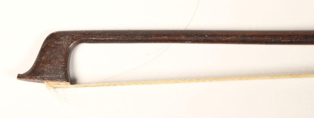Cello bow, round stick, plain frog, 68 grams , some hair. - Bild 2 aus 2