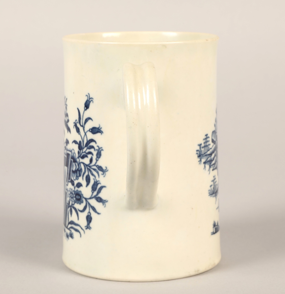 18th century Worcester Plantation pattern tankard height 12cm. - Image 8 of 16