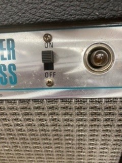 1970s Fender Music master bass amp, Made in USA, further stamped A851329080 on the back, 53 x 43 x - Image 8 of 8
