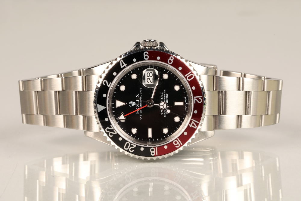 Rolex Oyster Perpetual Date GMT Master II 'Coke' Superlative Chronometer stainless steel wristwatch, - Image 6 of 16