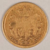 William IV gold half sovereign 1835.