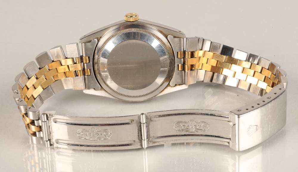 Gentleman's Rolex Oyster Perpetual Datejust wrist watch, champagne dial with hour marker batons, - Image 3 of 8