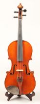 Scottish Violin  by Williamson, Blyth, Edinburgh, circa 1890, Length of back 360mm, labelled, orange
