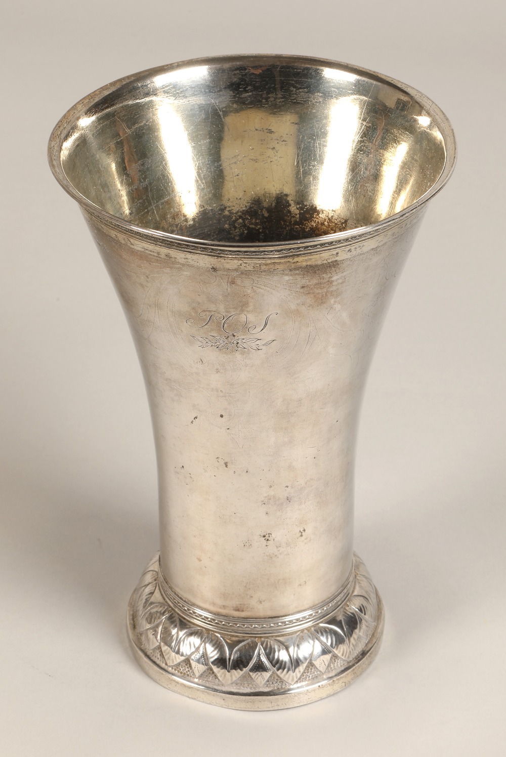 Continental silver flared vase, 22 cm high, 469 grams. - Image 5 of 14