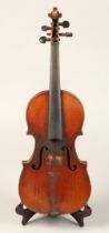 Small size French Violin, circa 1900, labelled 'Copie de Antonius Stradivarius.....'length of