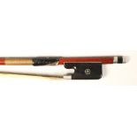 H Paesold Cello bow, octagonal stick, 80 grams,  (restoration to stick at head)