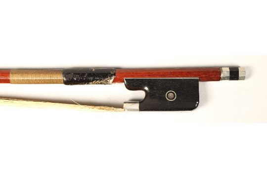 H Paesold Cello bow, octagonal stick, 80 grams,  (restoration to stick at head) - Image 1 of 2