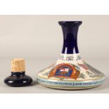 British Navy Pussers Rum, in ceramic decanter with stopper, 95.5% proof , 1l