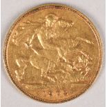 Edward VII gold half sovereign 1902.