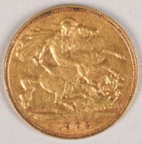 Edward VII gold half sovereign 1902.
