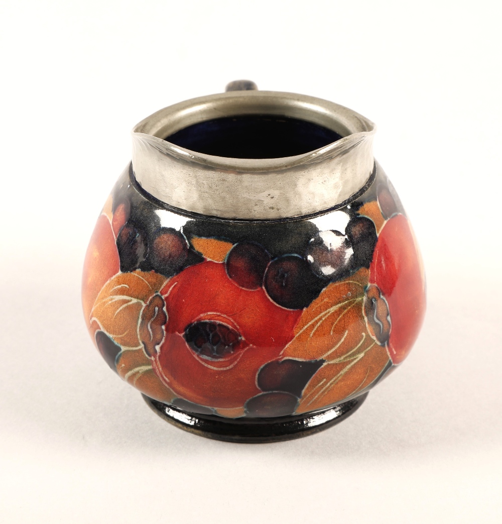 Moorcroft pottery Tudric pewter three piece tea service, pomegranate pattern designed by William - Image 13 of 22