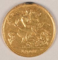 Edward VII gold half sovereign 1908.