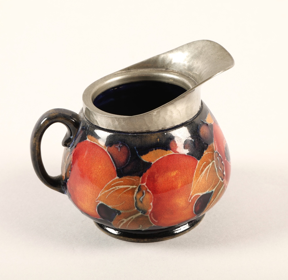 Moorcroft pottery Tudric pewter three piece tea service, pomegranate pattern designed by William - Image 12 of 22