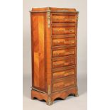 19th century kingswood secretaire front chest of drawers, with ormoulu mounts and marble top(