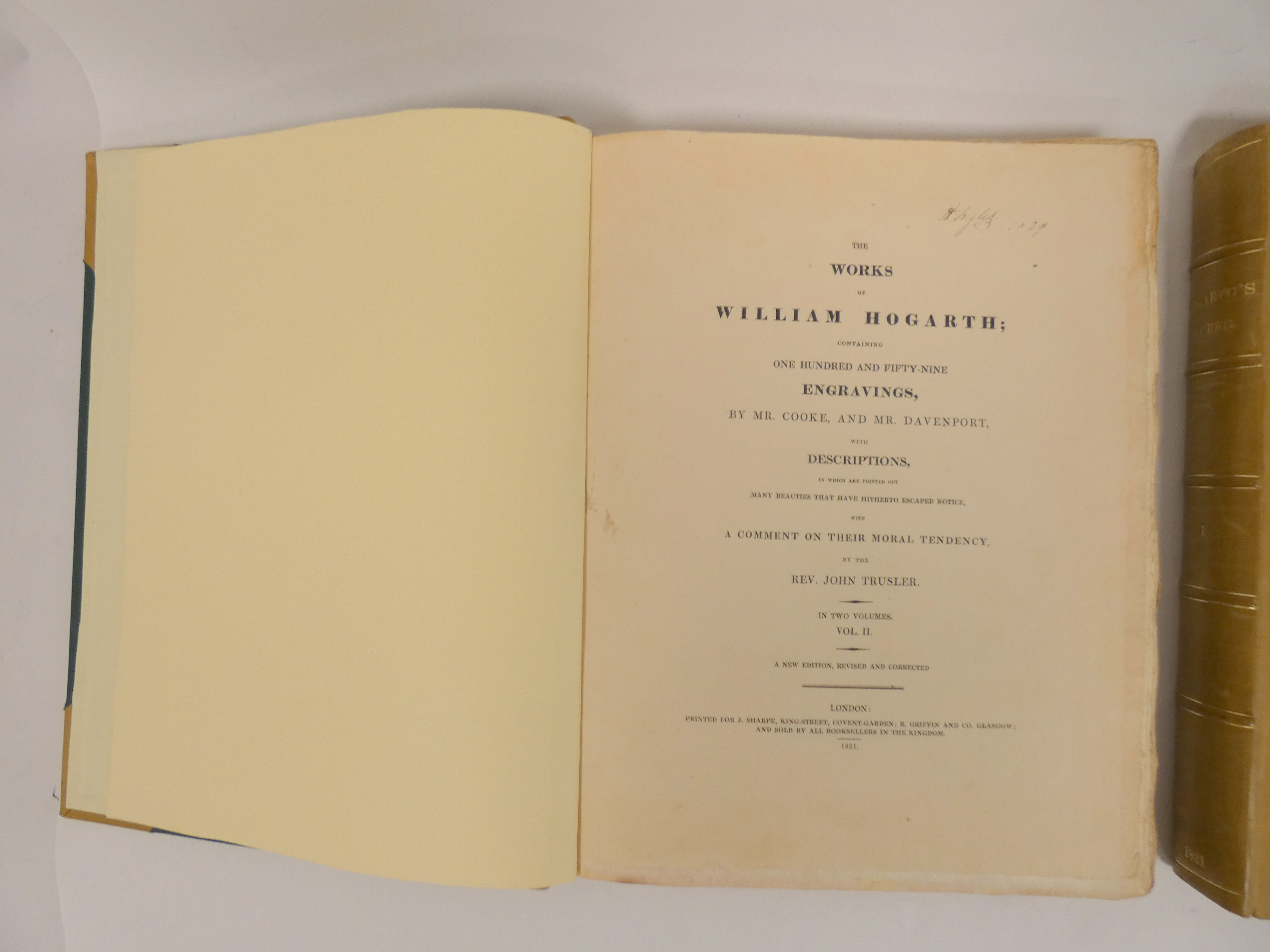 HOGARTH WILLIAM.  The Works ... With a Comment on Their Moral Tendency by the Rev. John Trusler. 2 - Image 2 of 5