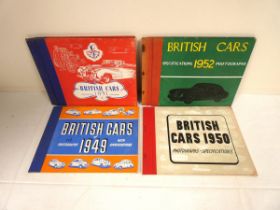 CHAMBERS PETER.  British Cars of 1949, 1950, 1951 & 1952. 4 vols. Photographic illus. &