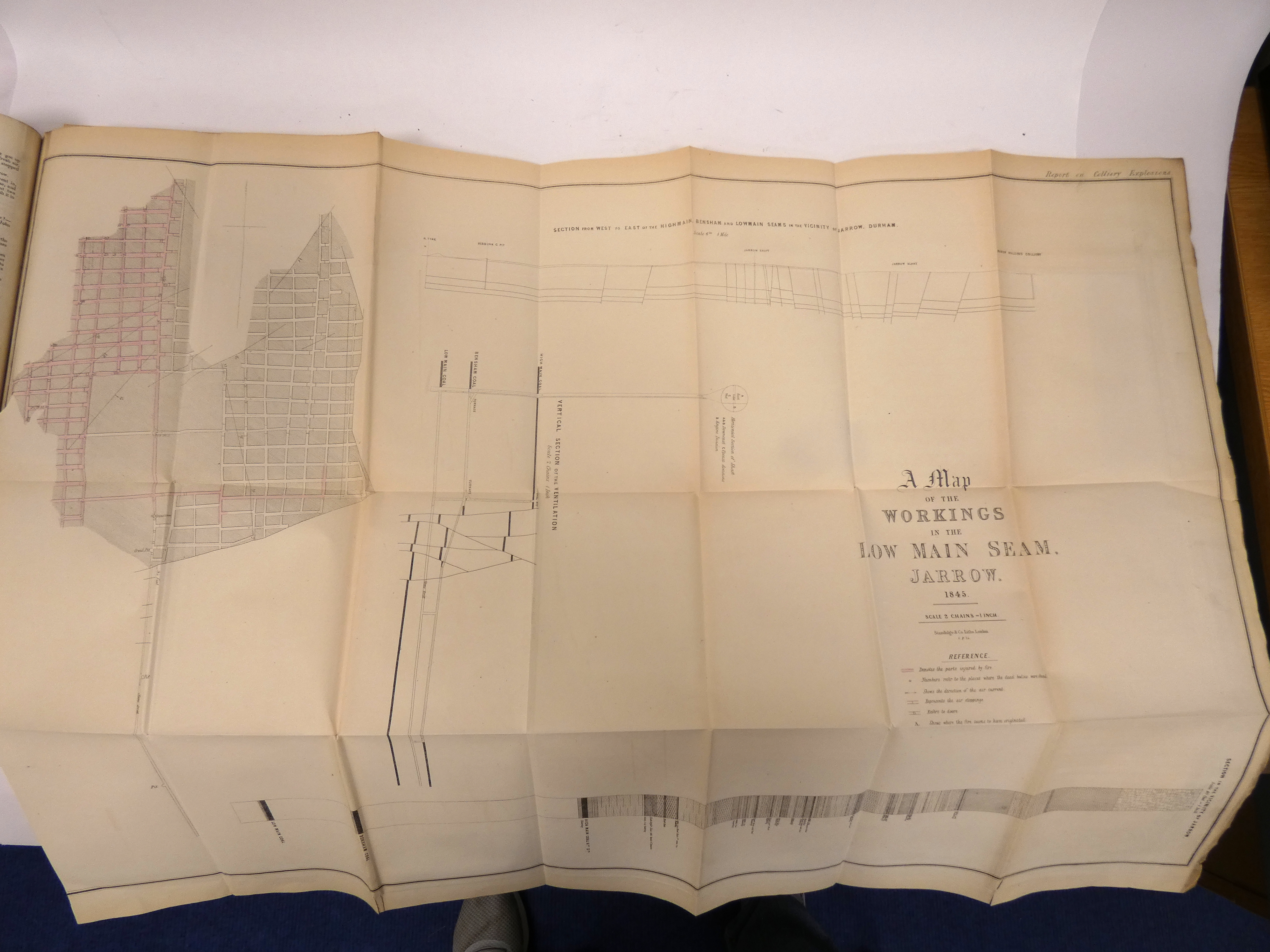 Colliery Reports.  Four Reports on Colliery Explosions & Ventilation, bound together. Good hand col. - Image 3 of 4