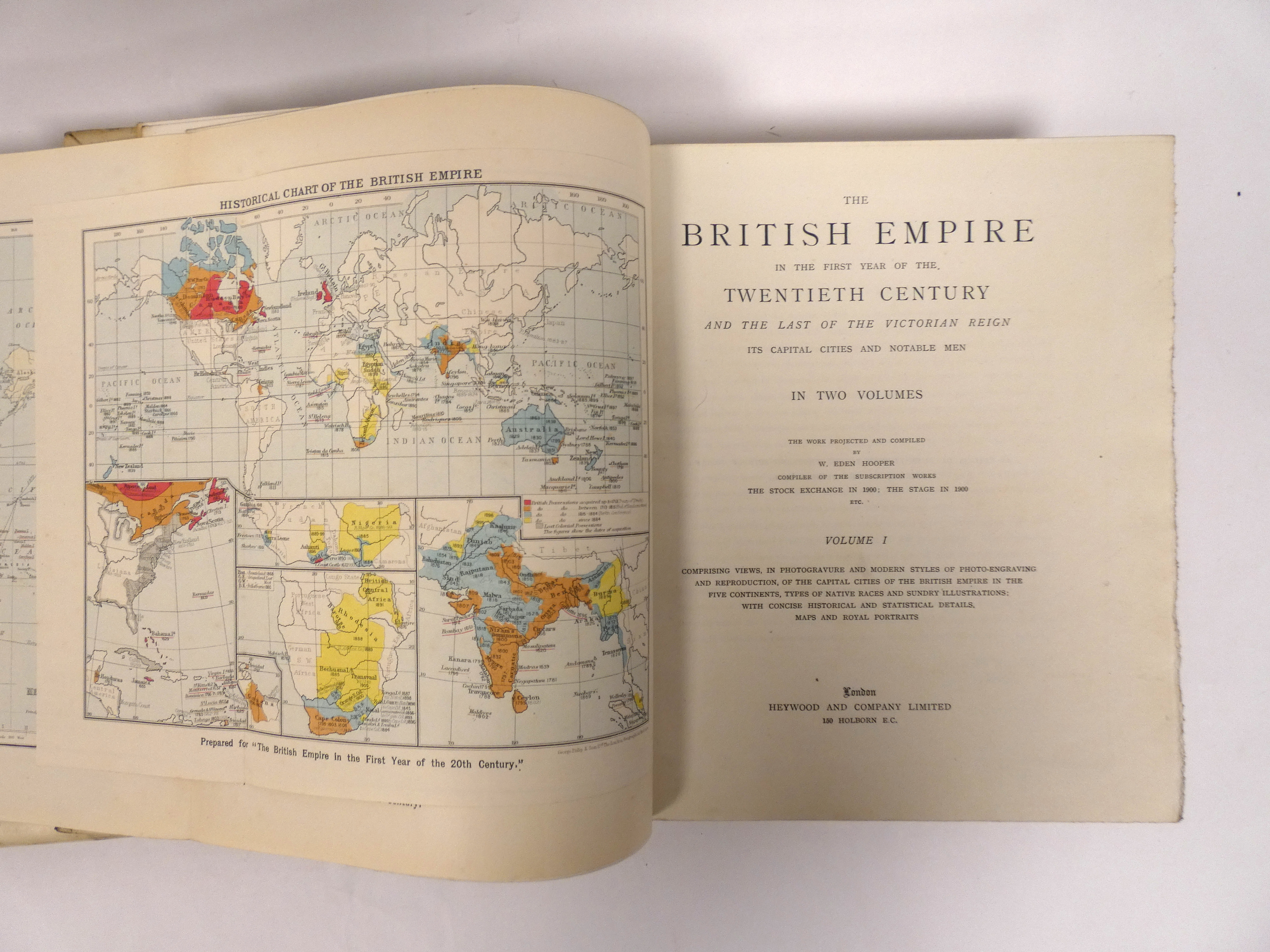 HOOPER WILLIAM EDEN.  The British Empire in the First Year of the Twentieth Century & the Last of - Image 2 of 3