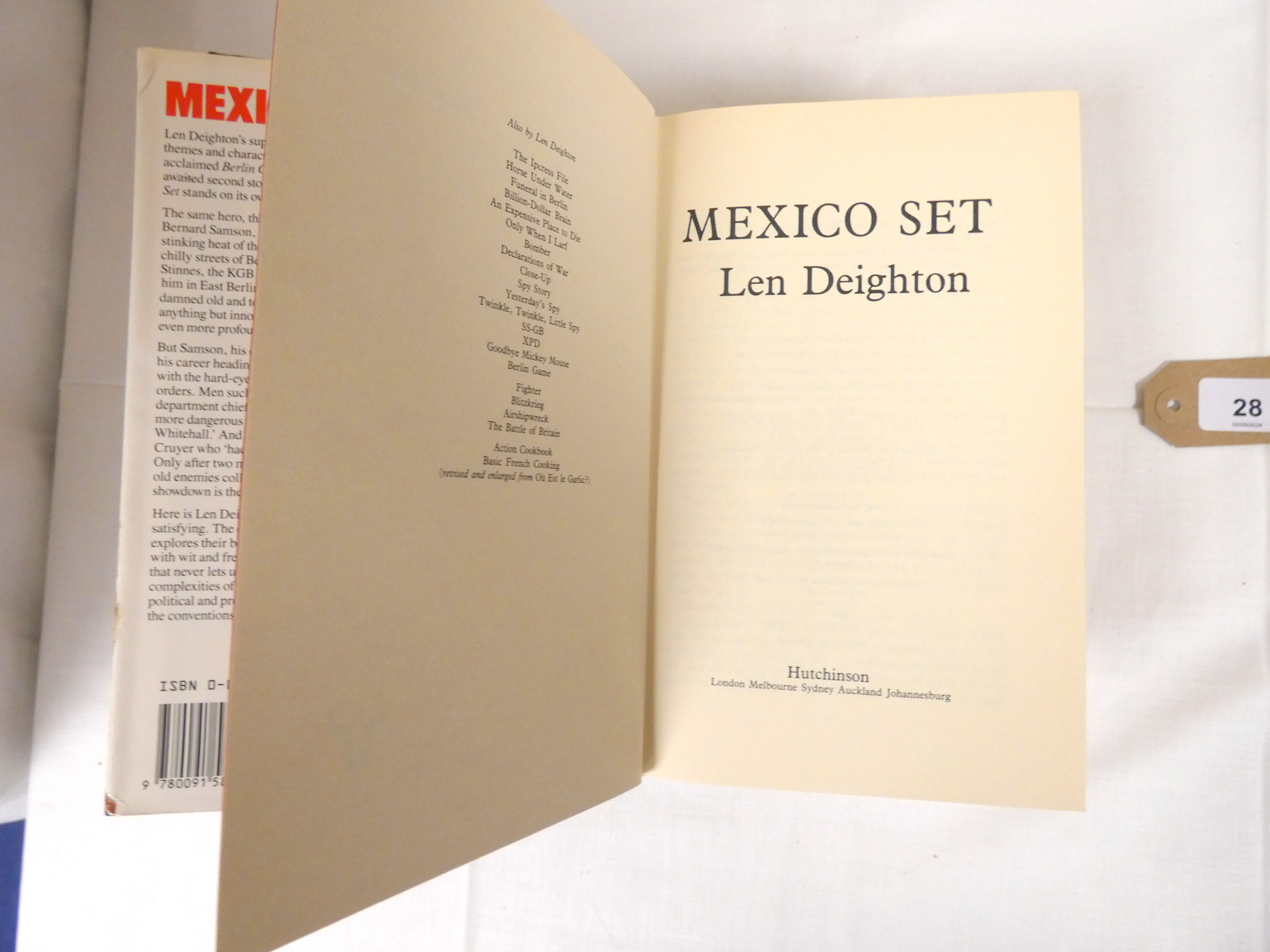 DEIGHTON LEN.  1st eds. in d.w's of the trilogy -  Berlin Game, Mexico Set & London Match. - Bild 4 aus 4