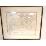 JOLLIE F.  A Map of Cumberland From the Best Authorities. Antique hand col. eng. map. 16" x 20".
