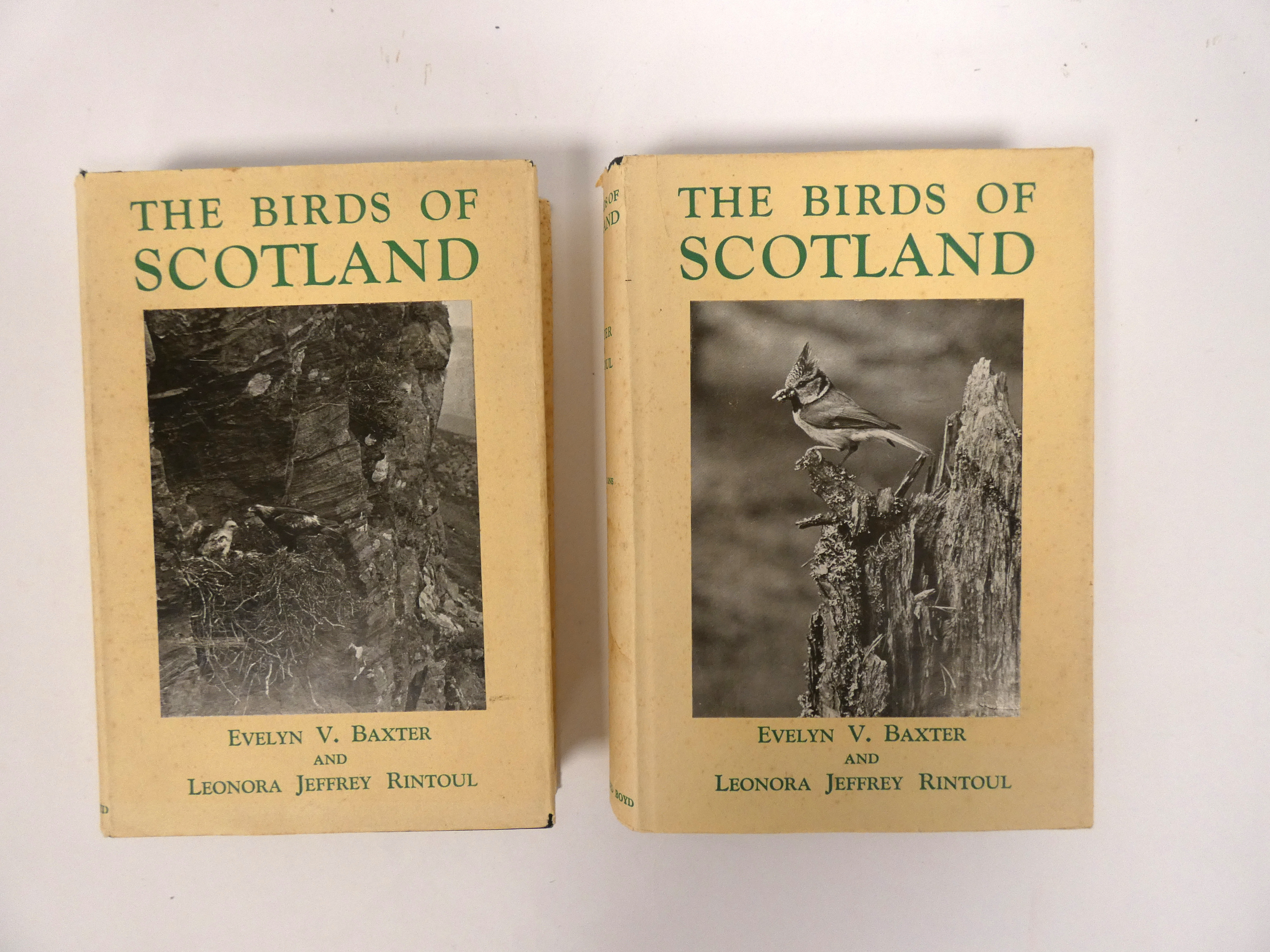 BAXTER E. V. & RINTOUL L. J.  The Birds of Scotland. 2 vols. Col. frontis & other illus. Quarto.