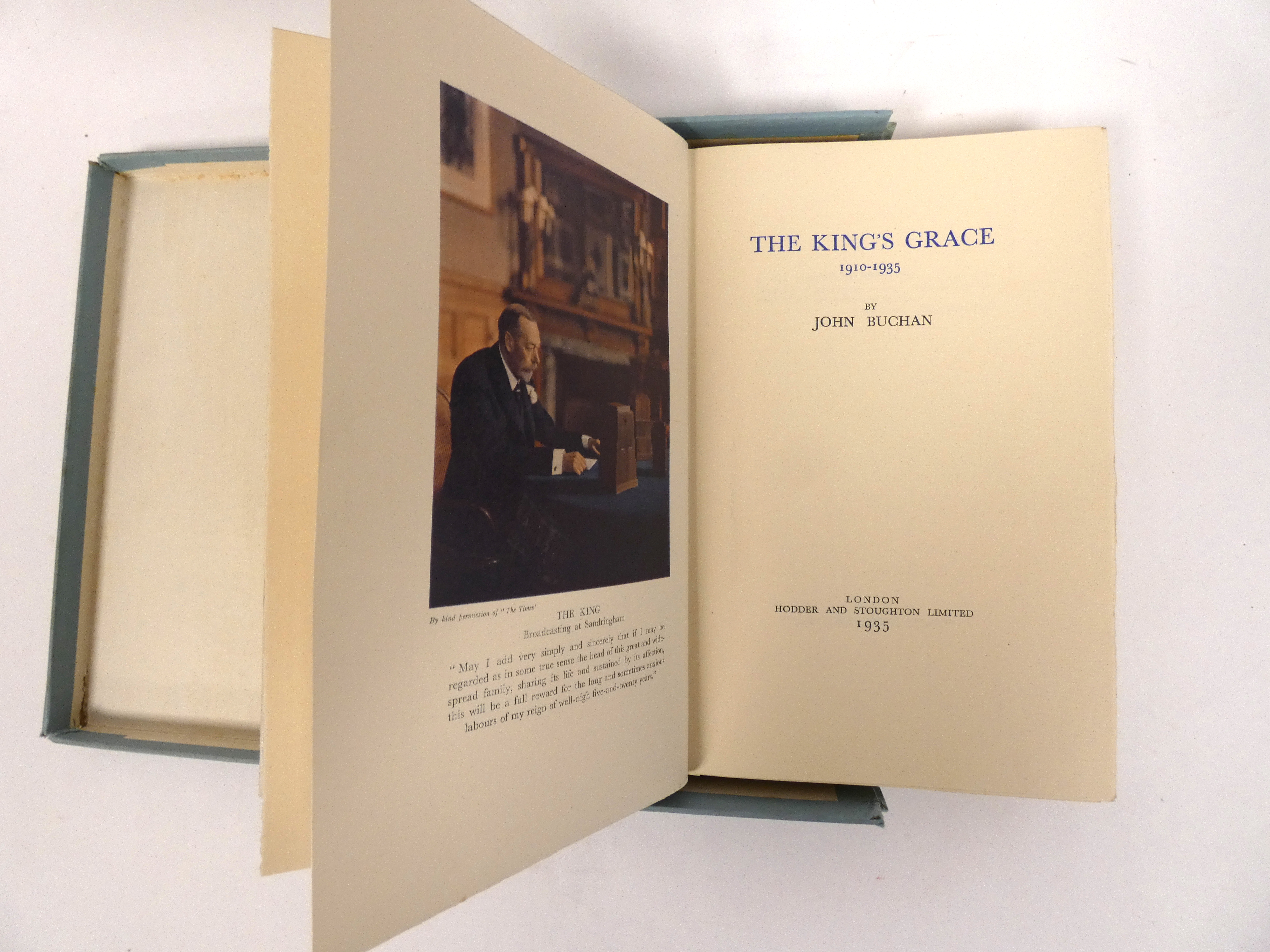 BUCHAN JOHN. The King's Grace. Ltd. ed. 423/500 signed by John Buchan. Col. frontis & other illus. - Bild 4 aus 5