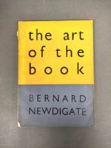 NEWDIGATE BERNARD.  The Art of the Book. Illus. Folio. Orig. blue & yellow printed wrappers (some