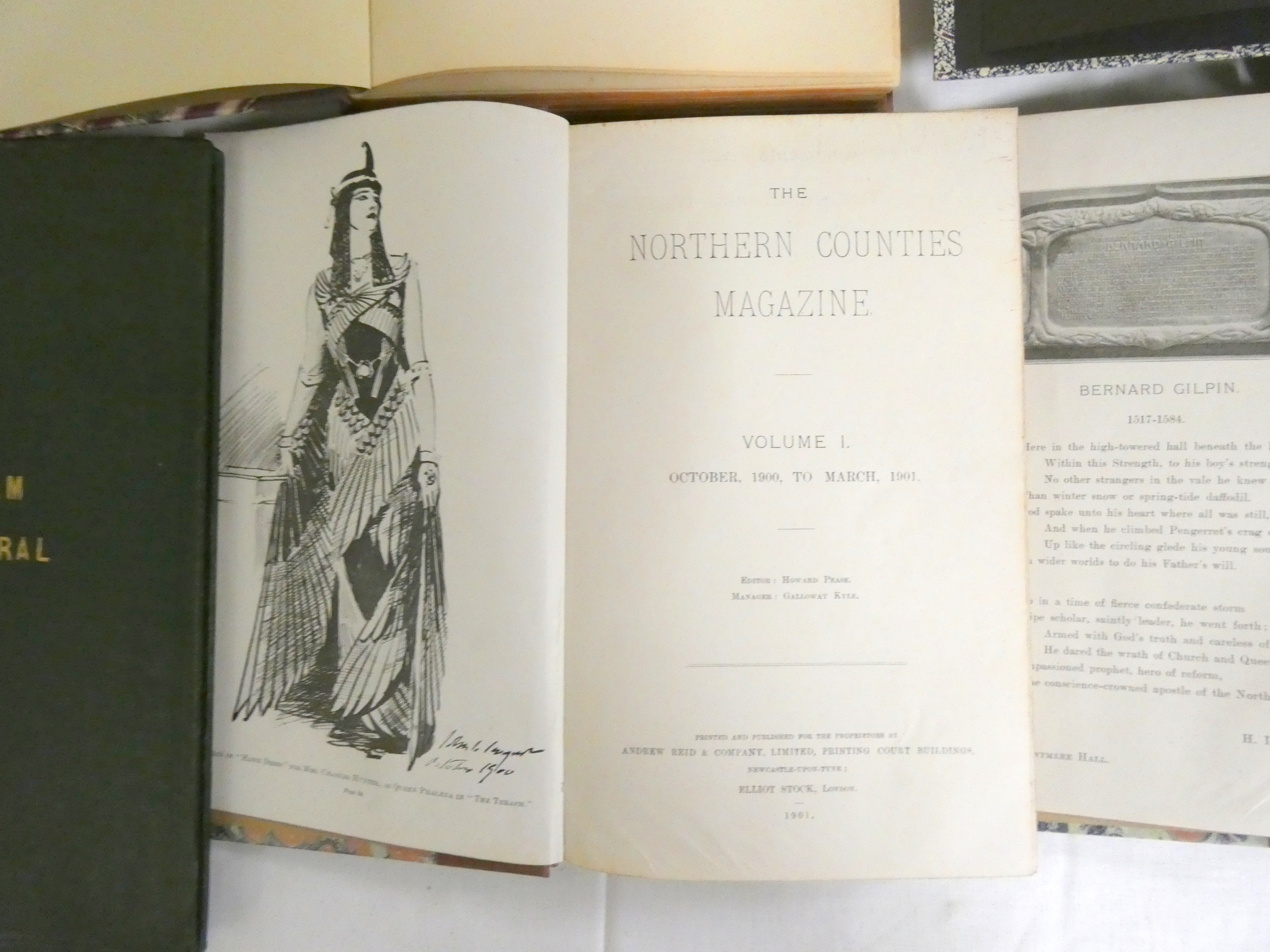 PEASE HOWARD (Ed).  The Northern Counties Magazine. Vols. 1 & 2. Illus. Rebound qtr. brown cloth. - Bild 3 aus 4