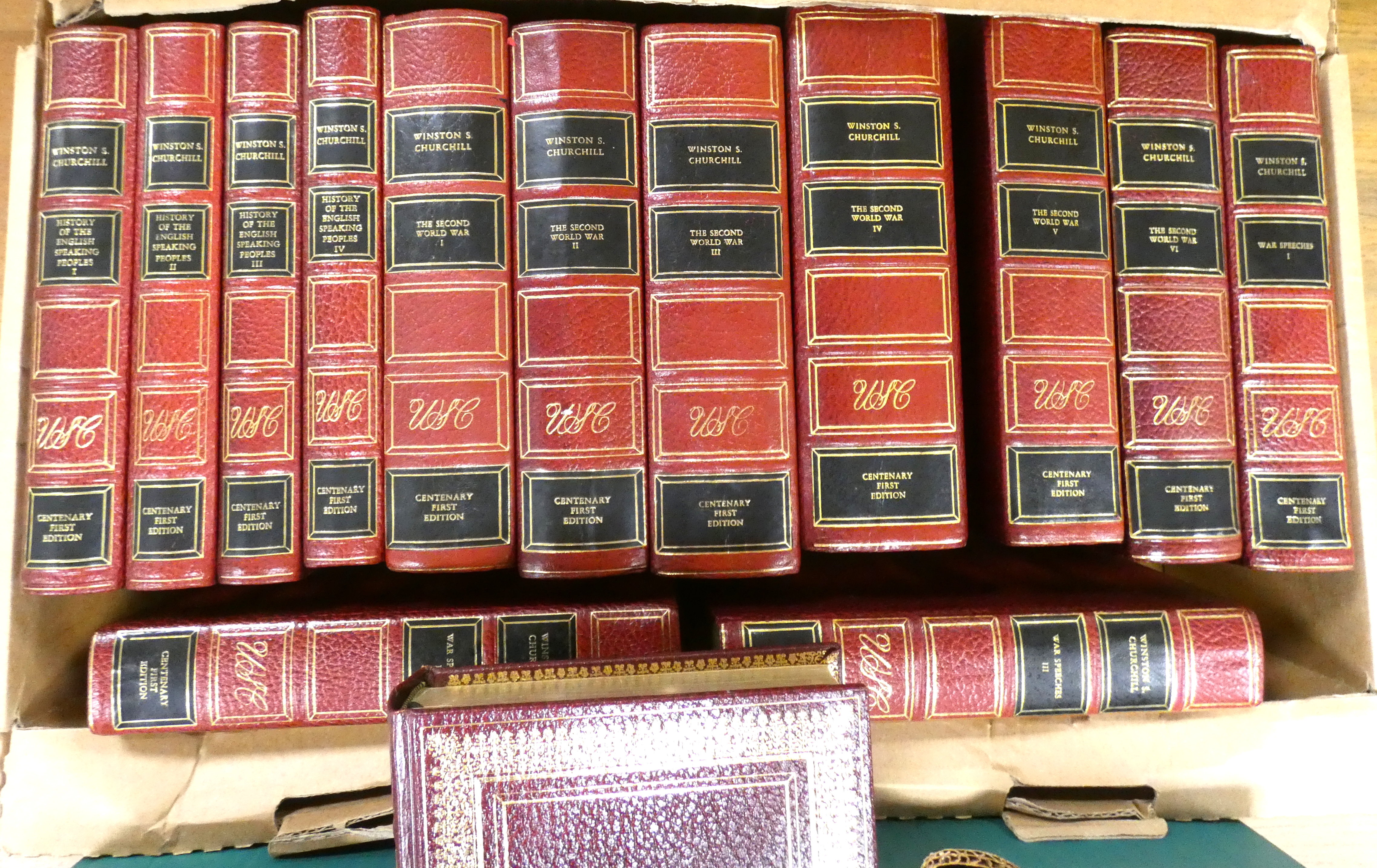 CHURCHILL WINSTON S.  The Major Works of Sir Winston Churchill, "Centenary First Edition". The set