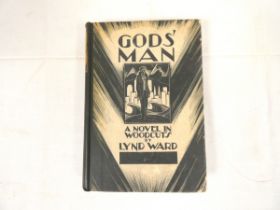 WARD LYND.  Gods' Man, A Novel in Woodcuts. Woodcut illus. throughout. Orig. stylish pict. brds.