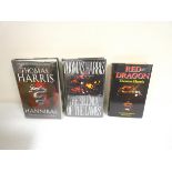 HARRIS THOMAS.  Red Dragon. 1st UK ed. in d.w. 1981; also Thomas Harris, The Silence of the Lambs,