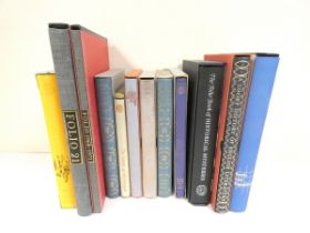 Folio Society.  9 various vols. in slip cases; also Folio 21 & Folio 1968-1971, bibliographies in
